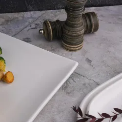 Тарелка 27*27 см h3 см квадратная белая фарфор NEW P.L. Proff Cuisine [3]