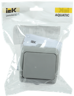 AQUATIC Выключатель 1-клавишный для открытой установки 10А IP54 ВС-20-1-0-А IEK