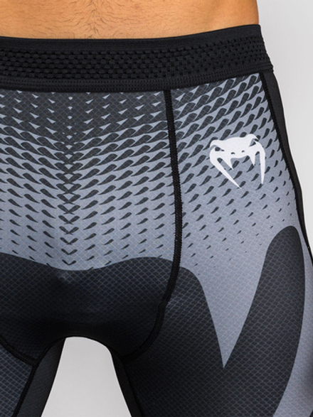 Тайтсы Venum No Gi Black/Silver Grey