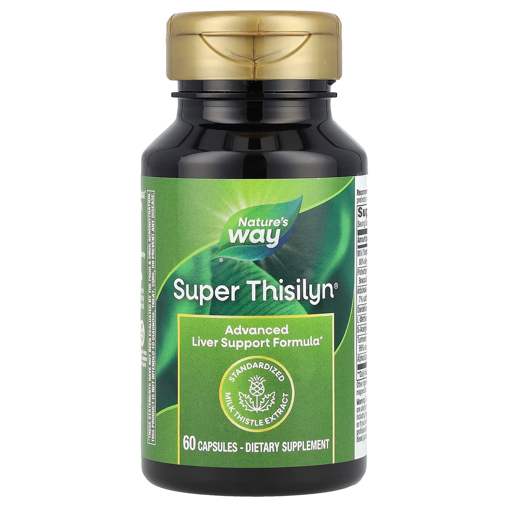 Nature's Way, Super Thisilyn, улучшенная формула для детоксикации, 60 вегетарианских капсул