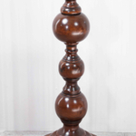 Стильный торшер из массива дерева с тканевым абажуром