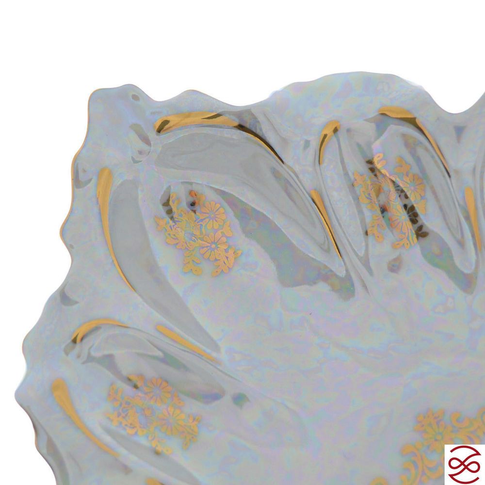 Блюдо фигурное квадратное Queen's Crown Мадонна перламутр 32 см