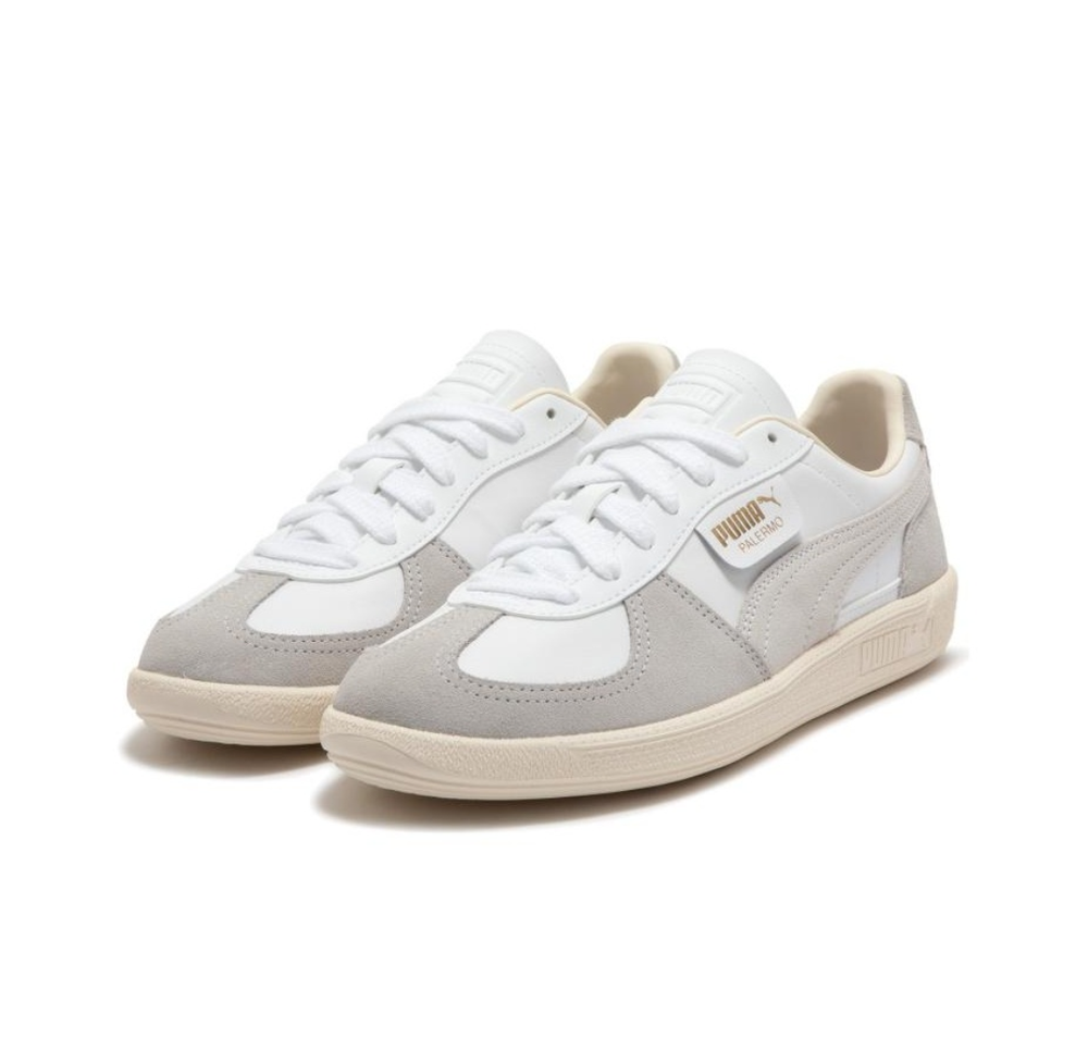 Кроссовки Puma Palermo Leather 'White Cool Light Grey' 396464-02