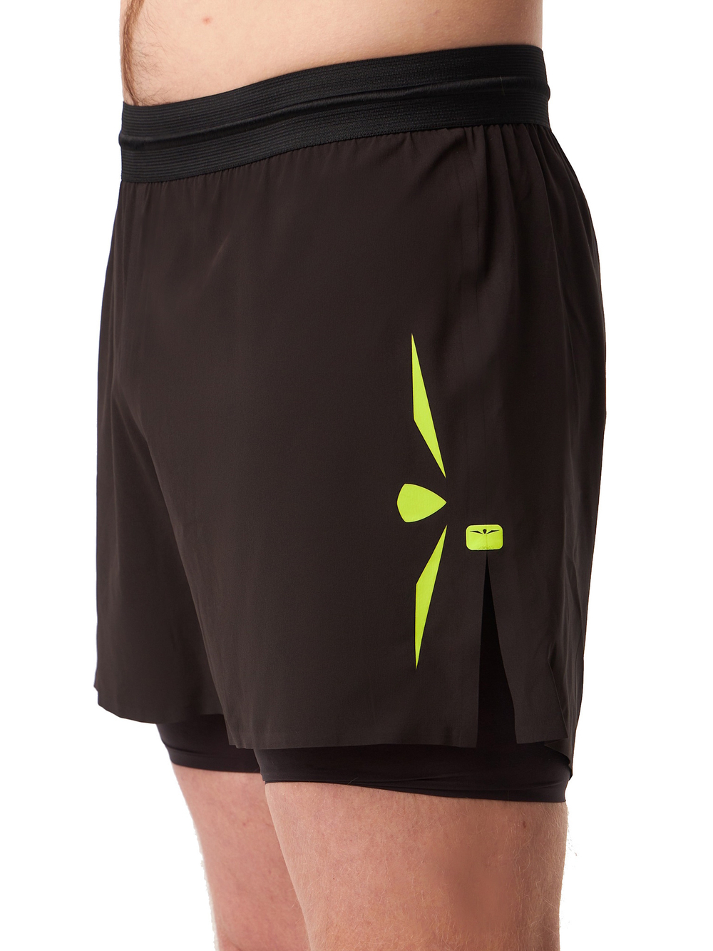 ШОРТЫ МУЖСКИЕ SPEED AERO 5 ELEVATE 2IN1 SHORT | BLACK YELLOW