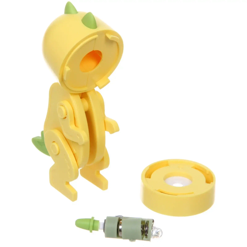 Настольная лампа «Sweet - Динозаврик» LED 5,1*3,6*9,8 см, батарейки AG3 0.2W, Желтый