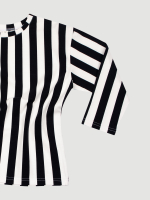 Лонгслив оверсайз Mjölk Black Stripes