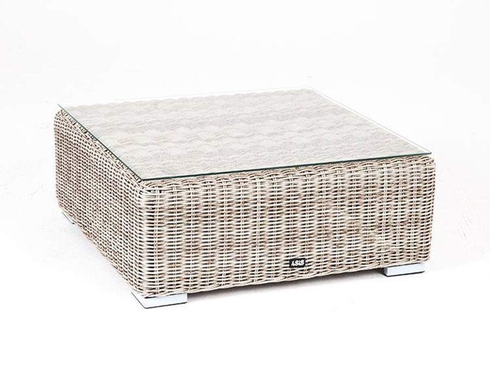 "Лунго" журнальный столик плетеный, цвет бежевый