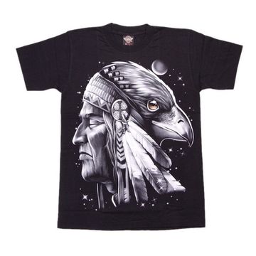 Футболка Индеец в шапке с рогами