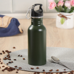 Термобутылка для напитков, нерж, 0.55 л, узк.горл, Daniks, Армейская, колба нерж сталь, SL-55FD