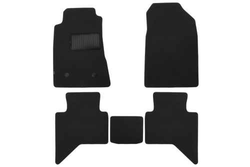 Коврики в салон для ISUZU D-Max 2012-2018, 2019-, пикап, 5 шт. (текстиль) KLEVER03210122110KH