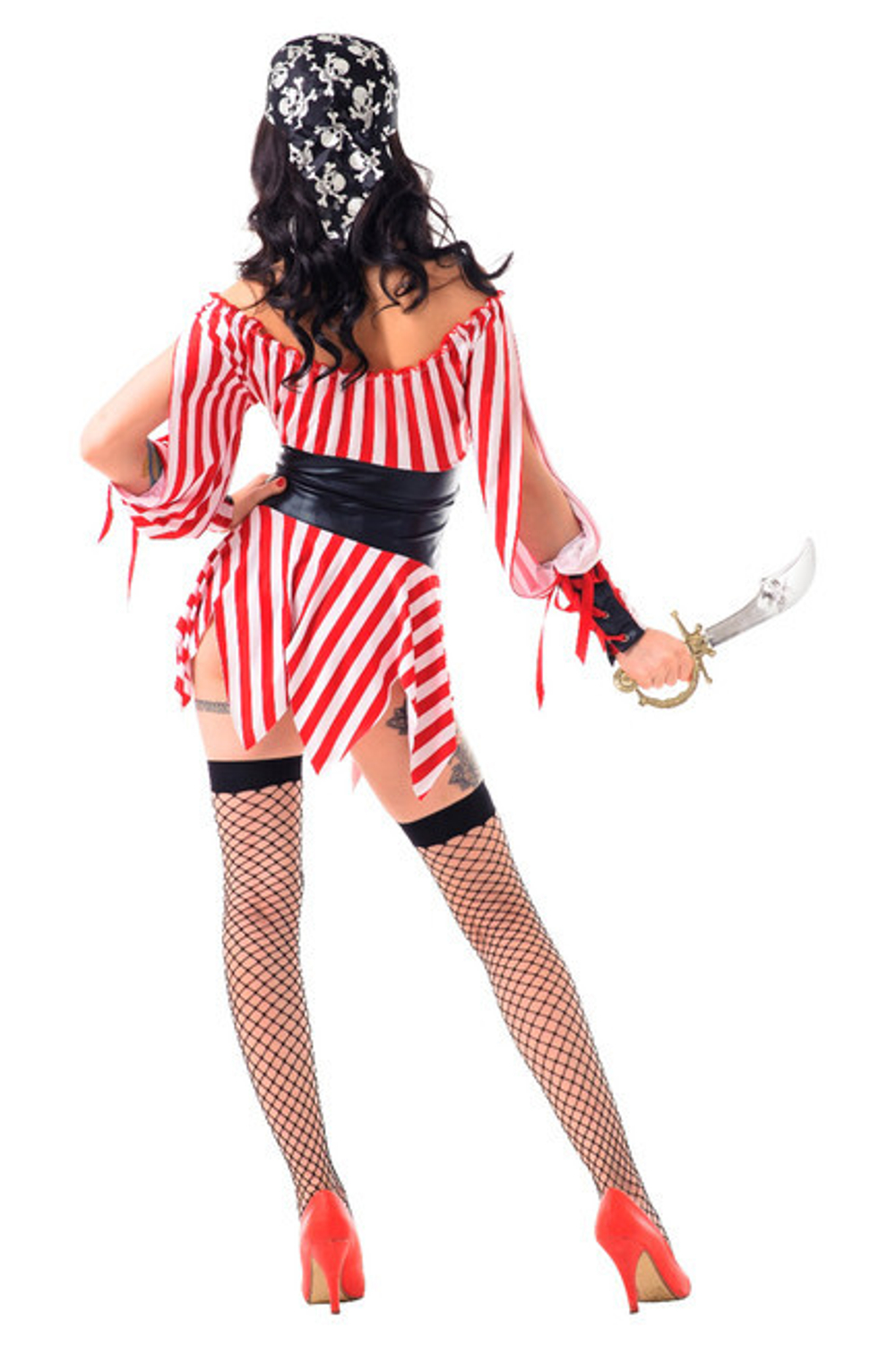 Костюм Морской разбойницы SM (42-44) (Цвет: красный с белым)