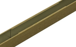 Комплект 1,7х1,7м кубообразного реечного алюминиевого потолка CESAL AR С 30/27 Дуб Медовый (для ванной, входных групп, санузлов и лоджий)