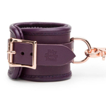Фиолетовые наручники Cherished Collection Leather Wrist Cuffs (Цвет: фиолетовый)