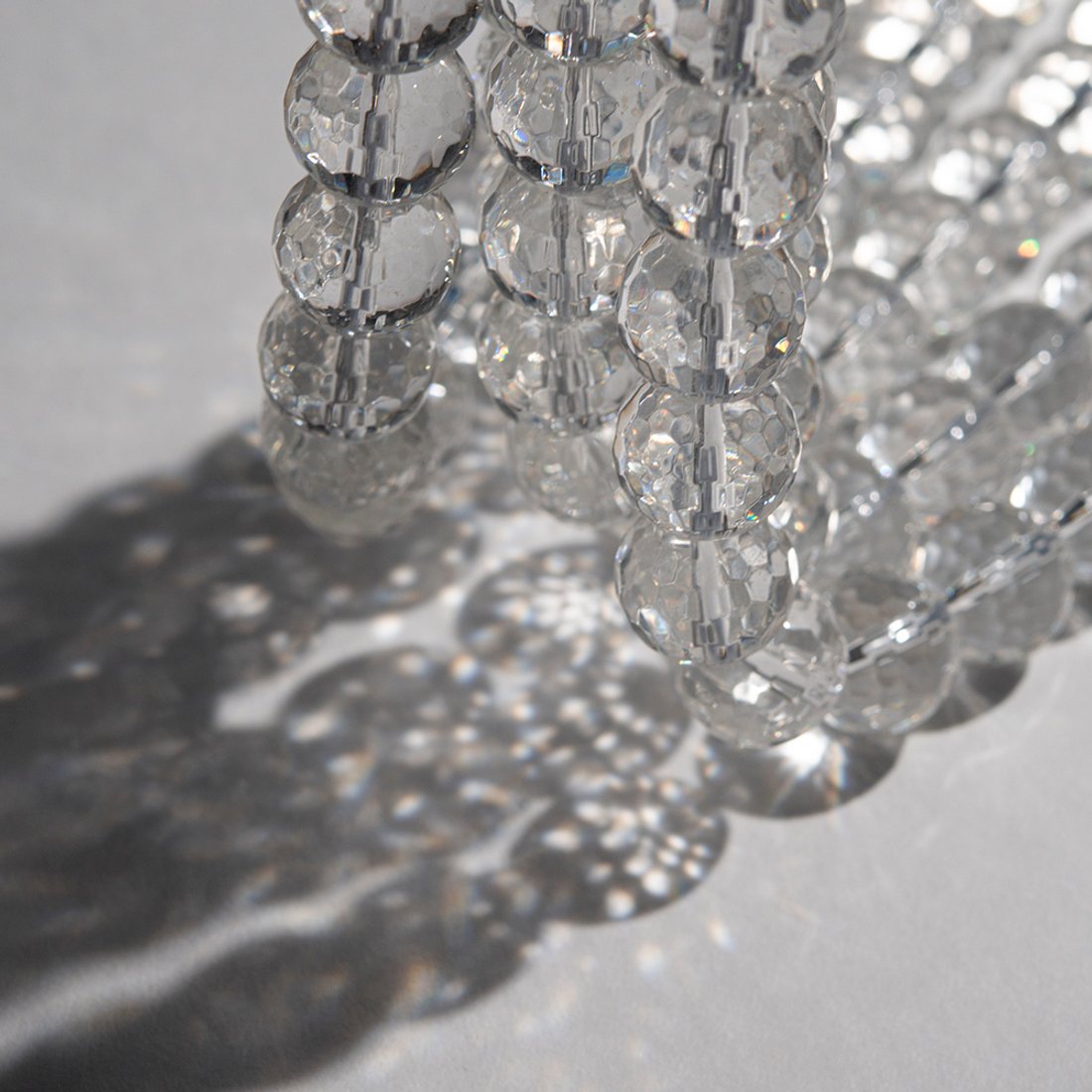 Горный хрусталь (имитация) "Дискобол", 12мм, шар, микроогранка