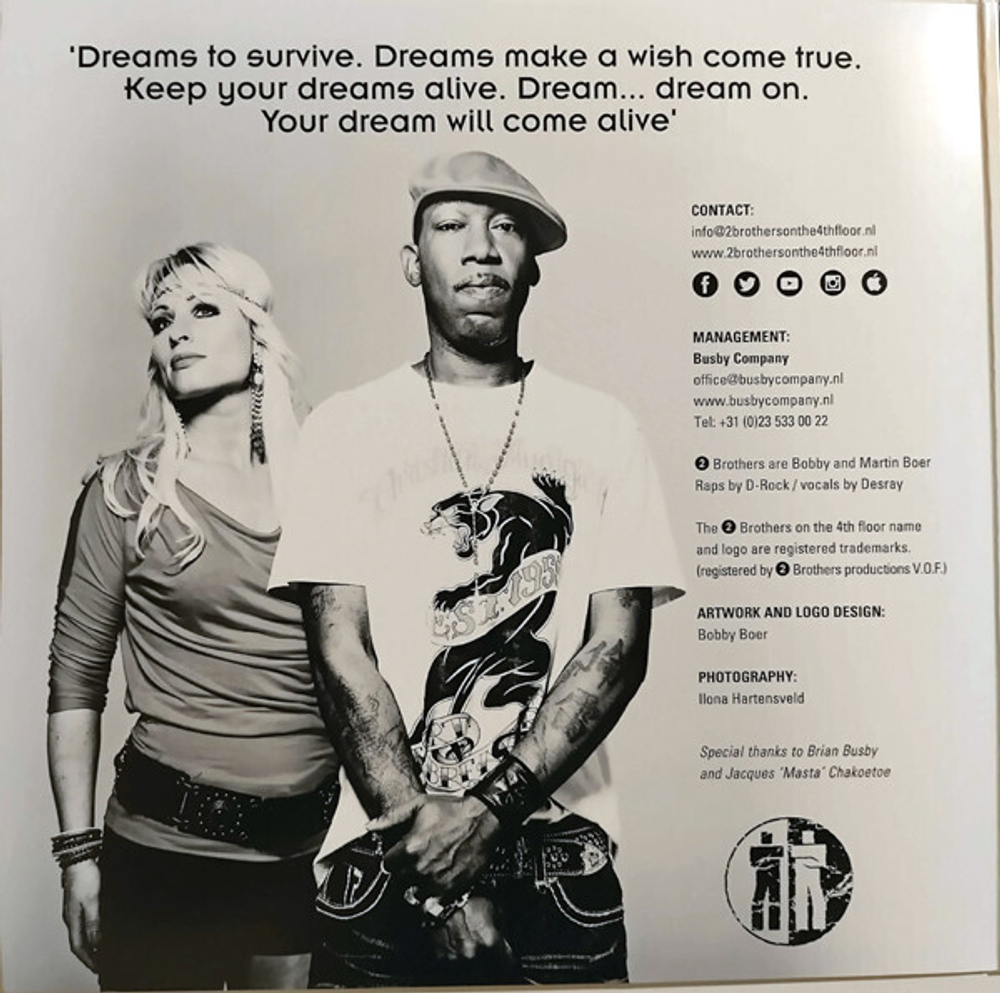 LP: 2 Brothers On The 4th Floor — «Dreams» (1994/2022) [2LP Limited Crystal Clear Vinyl]