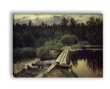 "У омута", Левитан Исаак Ильич, картина (репродукция)