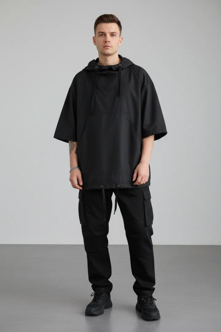 Футболка оверсайз с капюшоном «OPLIS»