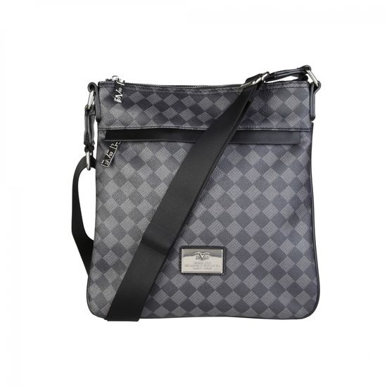 Мужская сумка-планшет Versace V1969  NEWCROSS_SQUARE-NERO-GRIGIO