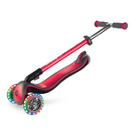 Самокат Globber Elite Deluxe Lights красный