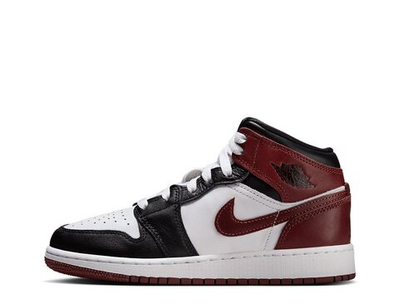 Баскетбольные кроссовки Air Jordan 1 Mid SE (GS) Burgundy Shoes