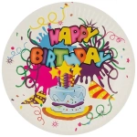 Набор бумажных тарелок Happy Birthday Волшебная страна 18 см, 6 шт
