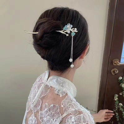 Заколка-шпилька для волос Жасмин, голубой