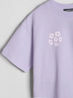 Фиолетовая футболка для девочки оверсайз