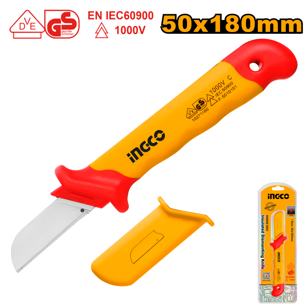 Нож диэлектрический прямой INGCO HICK1801 INDUSTRIAL