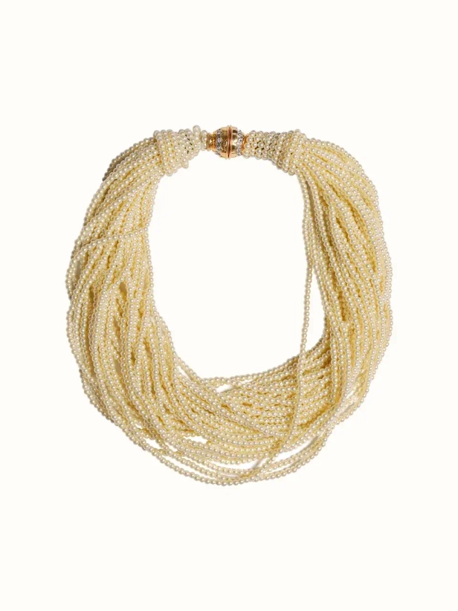 Колье с винтажным замком