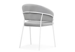 Стул на металлокаркасе Лео серый / белый