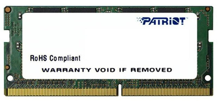 Память DDR4 8Gb 2666MHz Patriot PSD48G266682S RTL PC3-21300 CL19 SO-DIMM 260-pin 1.2В single rank