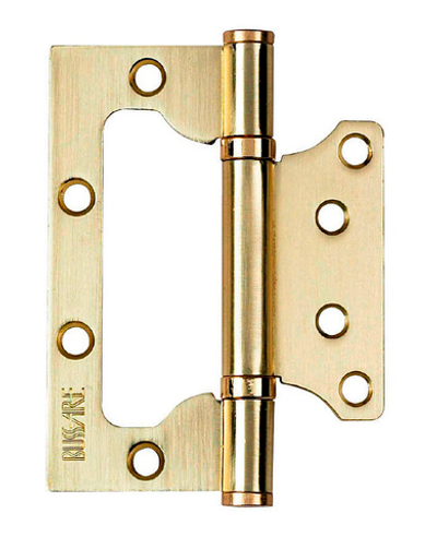Петля накладная BUSSARE B020-U 100x75x2.5-2BB-1SG золото матовое