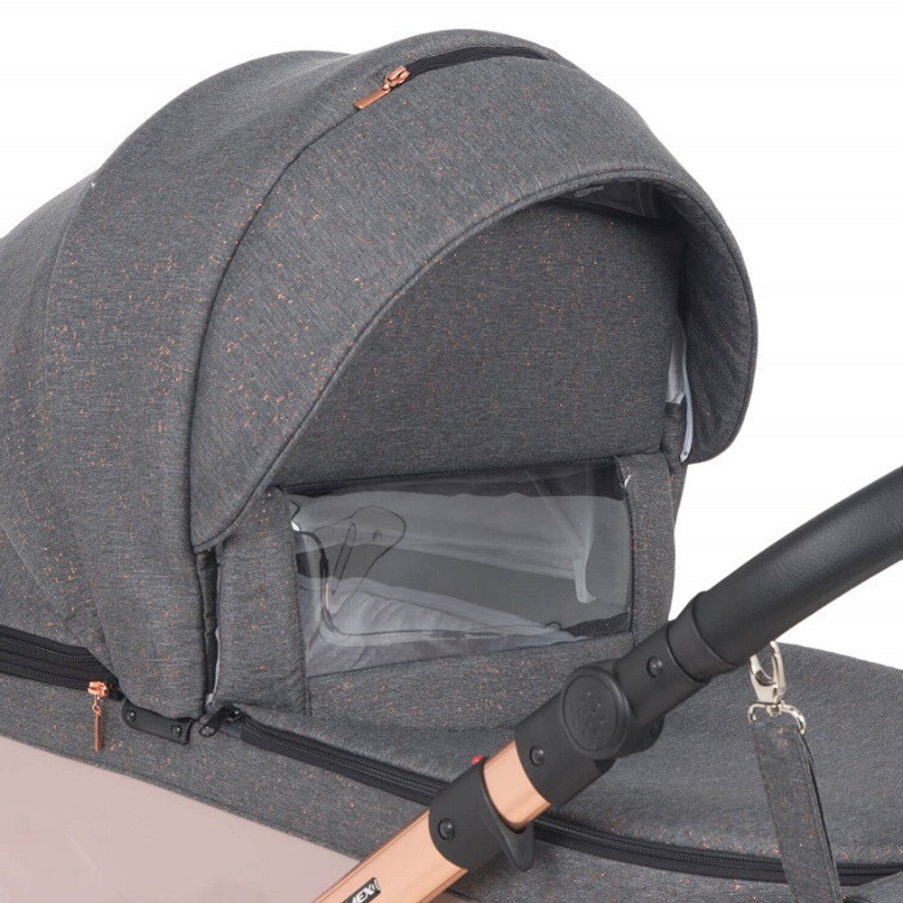 Детская коляска Adamex Chantal Star Collection 2 в 1 STAR004 серый+роз.золото