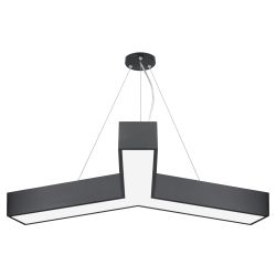 Светильник LED ЭРА Geometria SPO-143-B-40K-056 Igrek 56Вт 4000K 4500Лм IP40 900*80 черный подвесной драйвер внутри