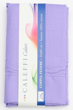 Наволочки 2шт 70х70 Caleffi Tinta Unita фиолетовые Италия