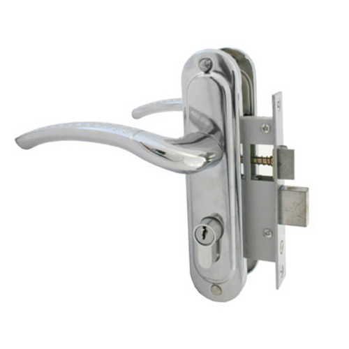 Замок врезной Стандарт 132/50  хром  СР  с/руч.  /4853