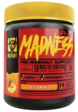 MUTANT Madness 225 g , Предтренировочный комплекс