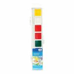 Краски акварельные ГАММА "Классическая", 8 цветов, медовая, без кисти, пластиковая коробка, европодвес, 1009192