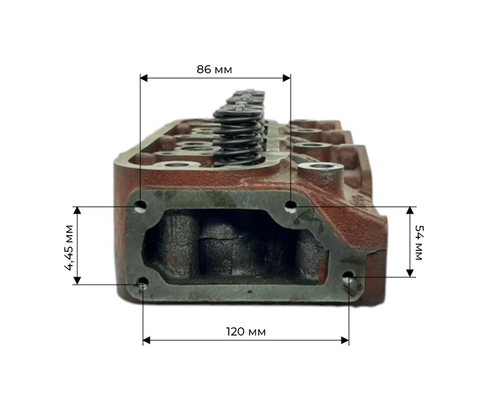 Головка блока цилиндров с клапанами КМ385ВТ