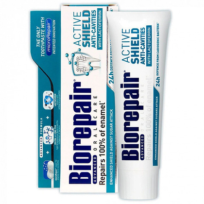 Зубная паста Biorepair Active Shield активная защита эмали, 75 мл