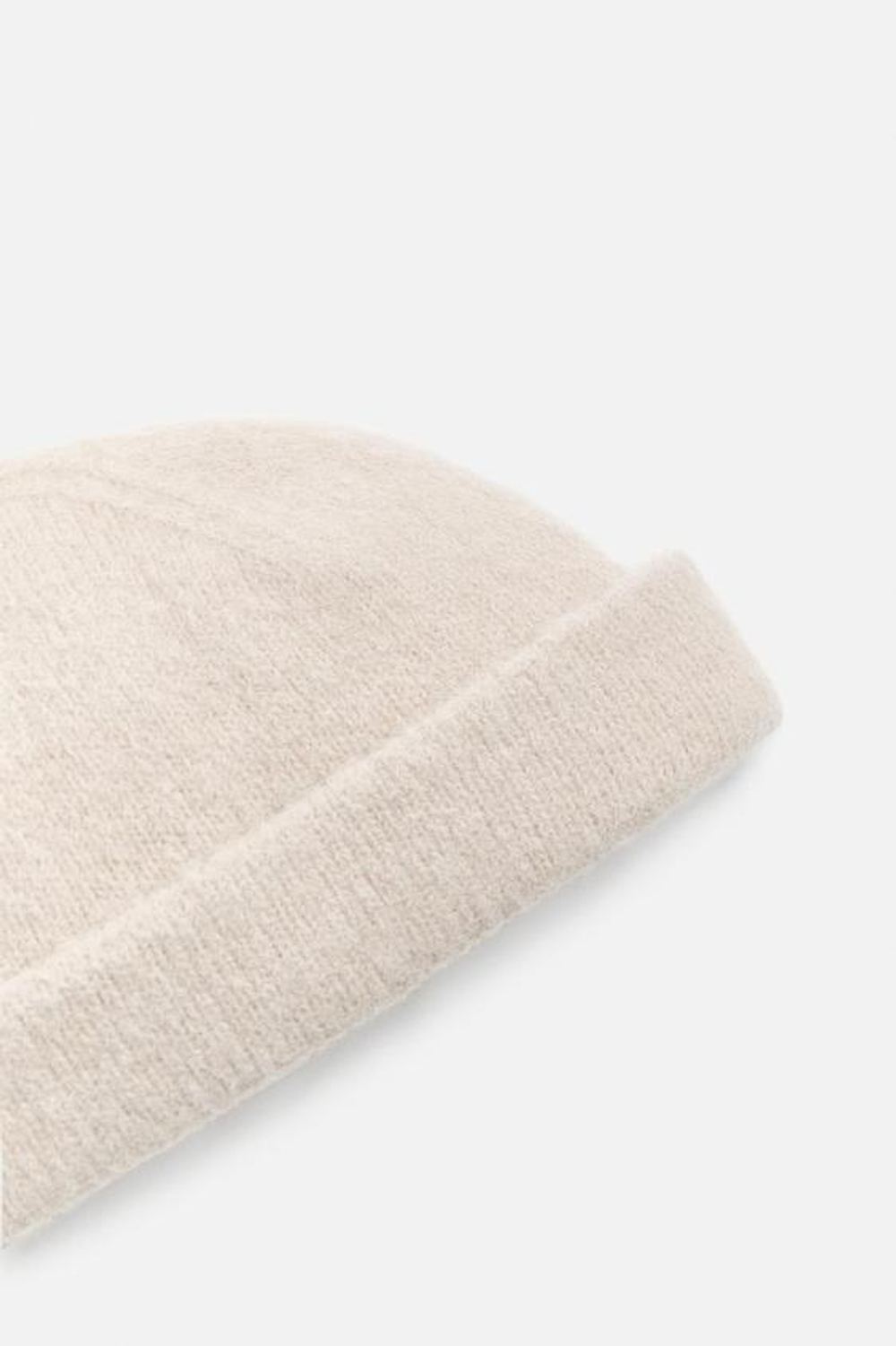 ZARA ШАПКА ИЗ СМЕСОВОЙ ШЕРСТИ АЛЬПАКА, ПЕСОЧНЫЙ