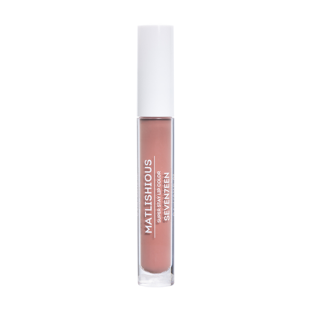 Seventeen Помада-блеск для губ Matlishious Super Stay Lip Color, жидкая, тон №04, Светлый палисандр, 4 мл