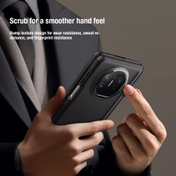 Усиленный чехол двухкомпонентный от Nillkin для смартфона Huawei Mate X5, серия Super Frosted Shield Fold (версия с подставкой)
