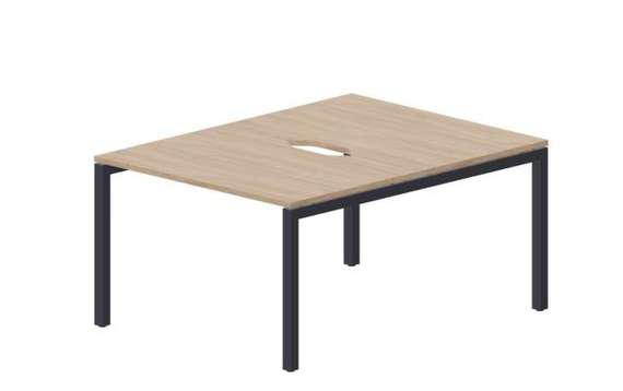 Составной стол Polo на 2 рабочих места 1180х1566х750мм (2 эргономичных выреза)
