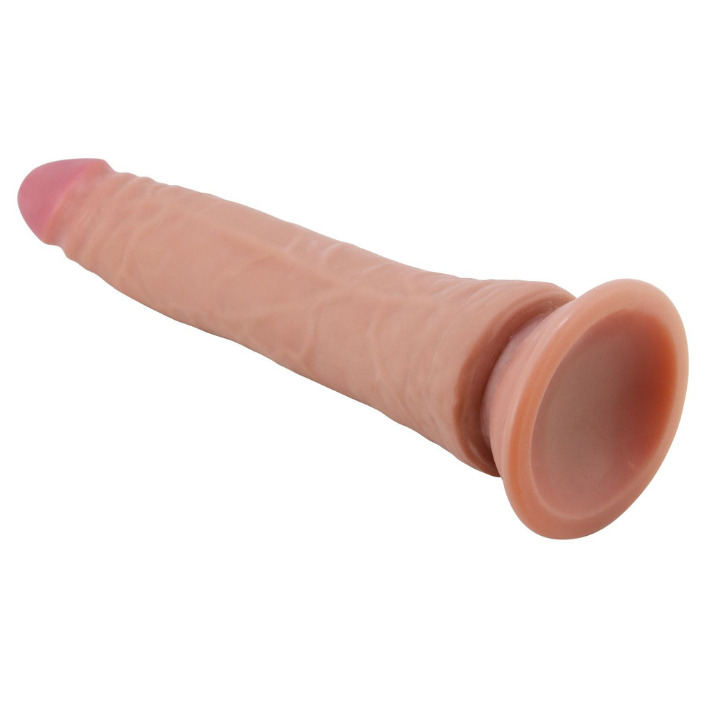 Карамельный фаллоимитатор с эффектом скользящей кожи Kable - 21 см.