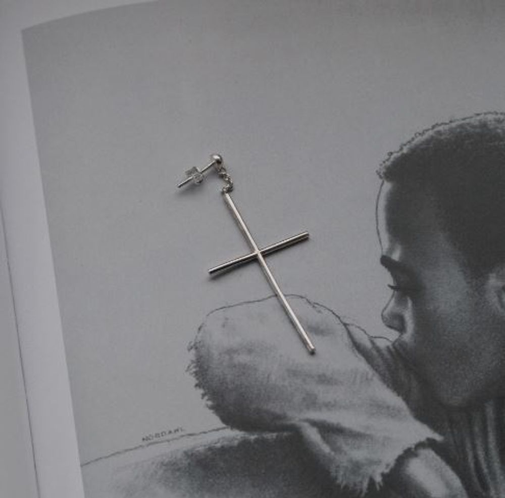 Моносерьга Split Cross
