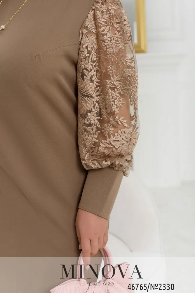 Платье 2330-бежевый Minova