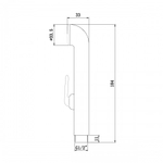 LM8045C Аксессуары Комплект для биде, хром, блистер