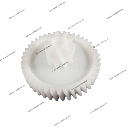 Шестерня мясорубки Saturn белый редуктор, D-66х23,5мм, 41/9 зубов косые, H-32мм, юбка 14мм