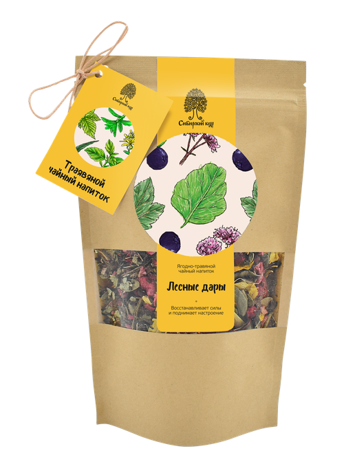 Чайный напиток травяной «Лесные дары» / CraftTea / 50 г / Сибирский кедр